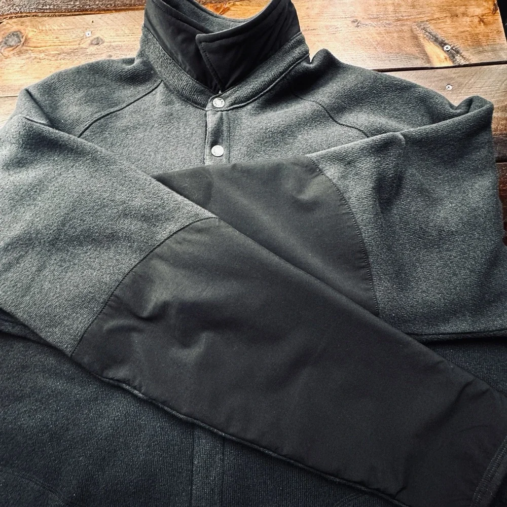 The North Face Gordon Lyons Fleece‎ Lined Jacket Men's Size 3XL Snap Front Black